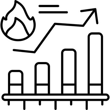 Trend Analysis Outline Icon