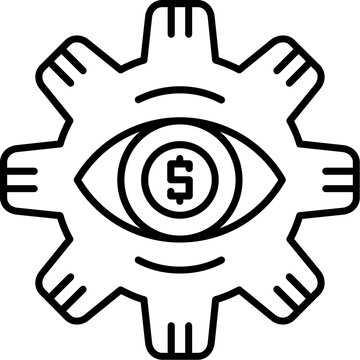 Cost per impression Outline Icon