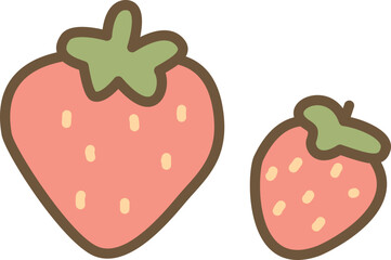 Fototapeta premium Strawberry Label Tag Fruit Icon