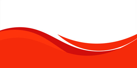 Vector red line background curve element with white space for text and message design, overlapping layers, vector © ibrahim