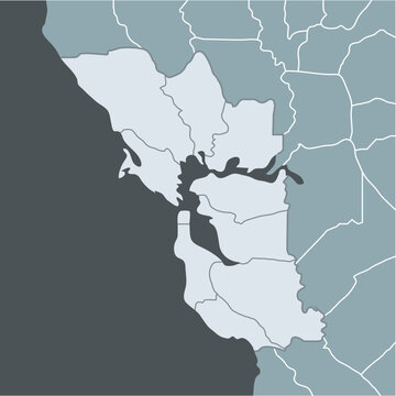 Map of San Francisco Bay Area