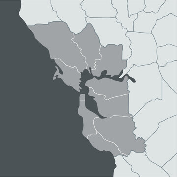 Map of San Francisco Bay Area