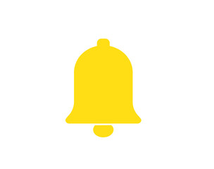 golden bell icon isolated on transparent background png file type