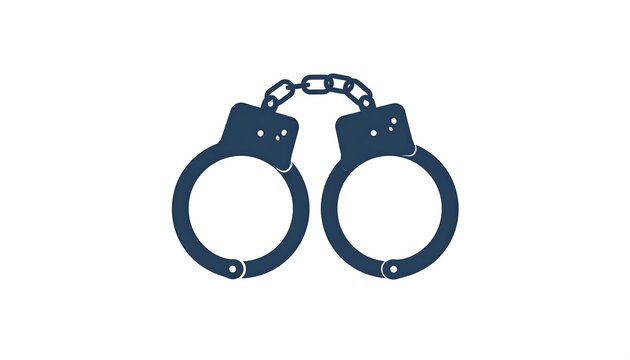 Handcuffs Symbolizing Arrest, Law Enforcement, and Criminal Justice System.