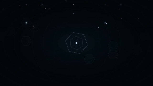 Geometric Corp Abstract Seamless Animation, Fast Strobe Silver Mono Dynamic Technology Background