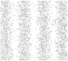 Fototapeta premium Structured Data Waterfall - Parallel Binary Columns for Server Architecture