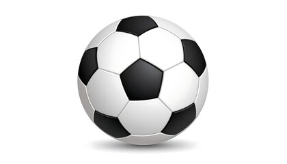 Fototapeta premium Soccer ball isolated on white background, perfect for sports and games.