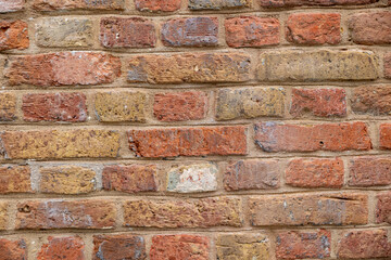Fototapeta premium Bruges historical brick wall texture background surface