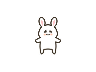 Obraz premium cute rabbit character