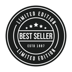 Fototapeta premium Classic Best Seller Label Rubber Stamp Seal