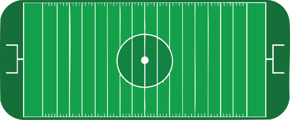 Full soccer football field pitch top view silhouette vector © NexBrand