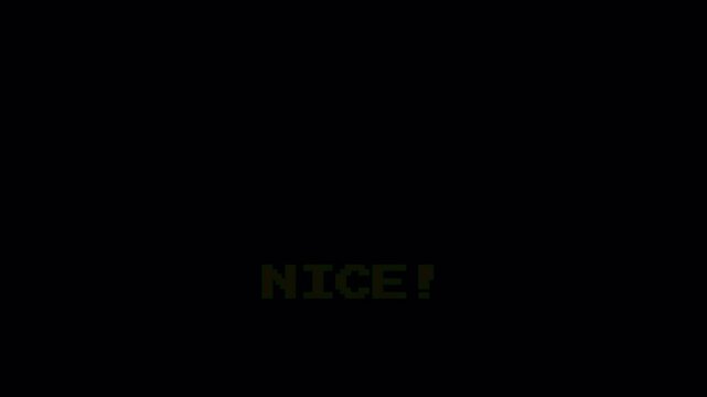 Retro 8bit Pixel Nice Text Motion for Vintage Arcade Video Game Content on Black Background 4k video
