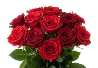 Obraz premium Vibrant Red Roses Bouquet Romantic Still Life Photography