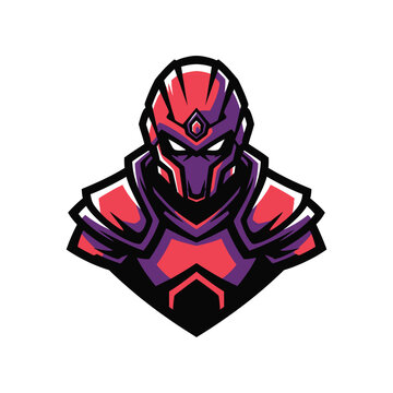 Cartoon superhero character in red armor.
