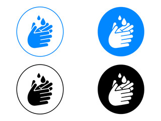 Obraz premium Hand Washing Icon Stock Illustrations