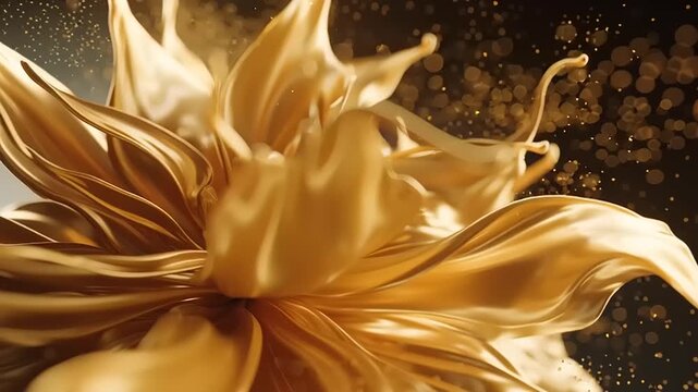 A person reading educational material quietly in an environment with golden flowers