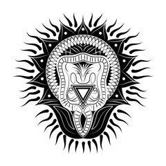 Obraz premium Glyph style illustration depicting digestive anterior 