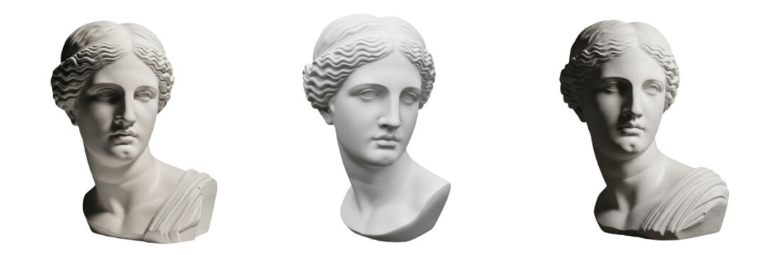 Classical Aphrodite Greek Goddess Bust Statue - Roman Venus Sculpture for Home Decor, Art Sketching & Desktop Ornament - Ancient Mythology White Resin Figurine Head Collection