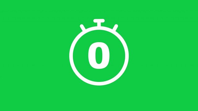Animated Countdown Alert 3 Seconds For Deadline Reminders And Limited Offers White On Green Background