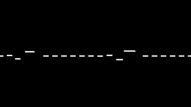 Dashed line progress indicator loop animation