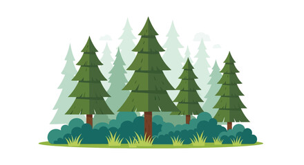 Group of Pine Trees on Landscape.