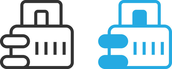 Obraz premium Modern and clean Package Handling Icon.