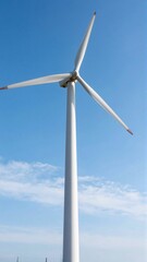 wind turbine in the wind