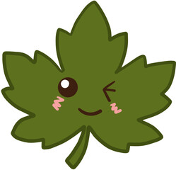 Obraz premium vector illustration of an leaves 