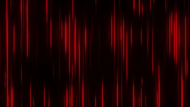 Neon red vertical speed lines moving up on black background loop