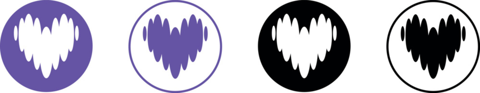 Deezer App Logo Variations on Transparent Background, Editorial Use Only