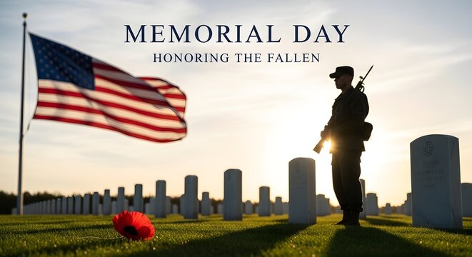 Memorial day tribute to fallen soldiers