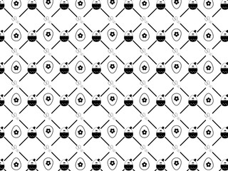イースターのポップでかわいい背景素材 © 兎卵メル