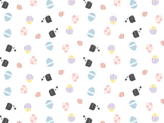 イースターのポップでかわいい背景素材 © 兎卵メル