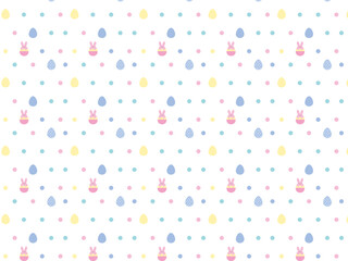 イースターのポップでかわいい背景素材 © 兎卵メル