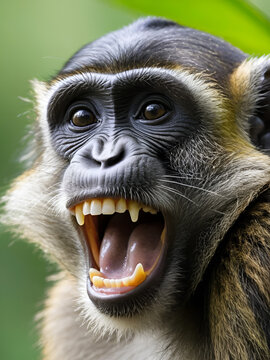 tooth malformation in monkey, mammal