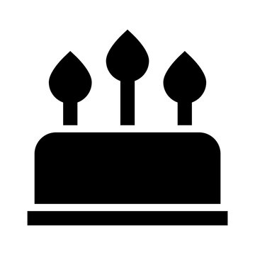 birthday cake sign and symbol icon