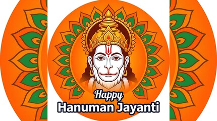 Fototapeta premium happy hanuman jayanti