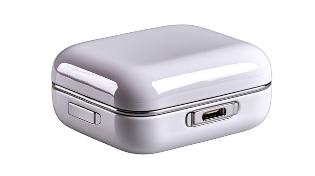 Wireless Earbud Case: A modern wireless earbud case, gleaming with a sleek design, it promises the epitome of modern tech-life convenience.