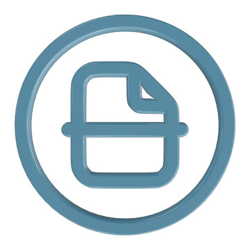 Document File Icon with Clean Minimalist Design