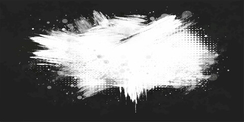 Abstract striking brushstroke, a dynamic display of textures and contrasts that forms a visually compelling element, perfect for conveying energy and artistic flair. © DreamLoom