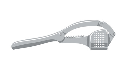 Nail Grater Utensil for Detailing, Cooking, and Personal Care with Ergonomic Design and Holes on Grayscale Illustration