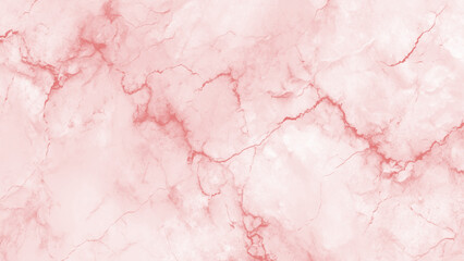 Fototapeta premium Soft pink marble texture with red veins and white accents background