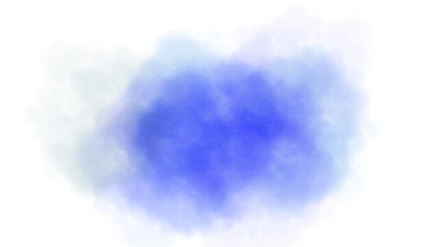 Fluffy clouds colorful smoke and fogg on transparent background. Smoke explosion and smog fog steam effect. Realistic clouds fluffy overlay effect.