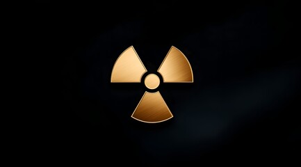 A striking depiction of a radiation symbol, emphasizing safety and awareness in nuclear science and technology.