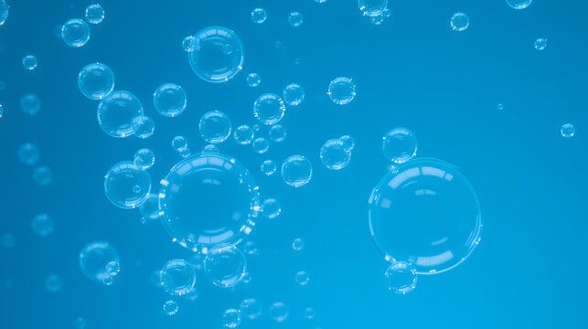 Close-Up Image of Bubbles in Water