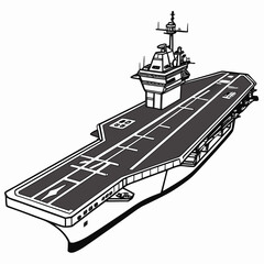 Aircraft carrier warship military navy transportation © MST RAMIJA