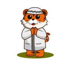 cute tiger animals greetings © wipsartwork