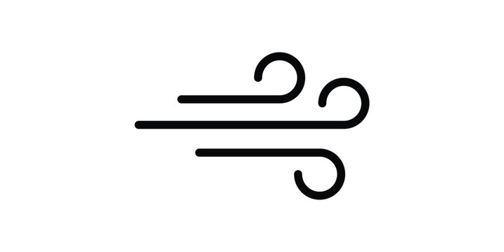 Wind icon trendy design template