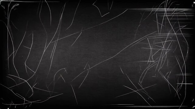 Retro analog reel-style video texture featuring dense grain, flickering noise, hairline scra