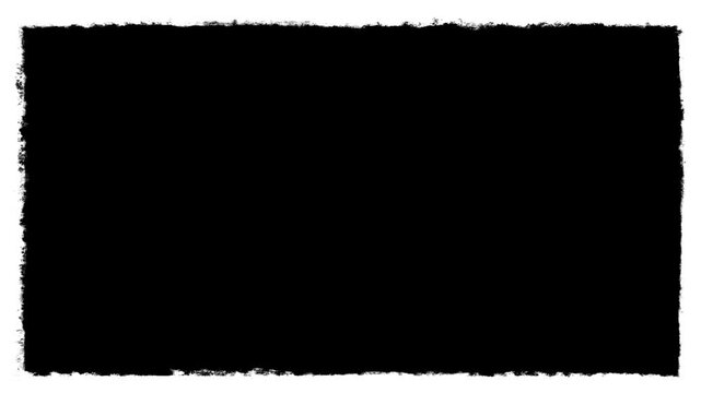 Grunge Texture Frame Overlay.Abstract black and white grunge border with scratches and paint splatters. Perfect for vintage film effects
